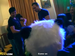 Blond, Bruinharig, Universiteit, Sperma in gezicht, Hakken, Feest, Doordringend, Kousen