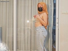 アジア人, アスtoマウス, デカ尻, ジーンズ, 小柄, ストッキング, ティーン