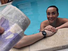 Morena, Cornudo, Novia, Hd, Piscina, Adolescente