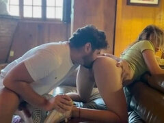 Big cock, Cuckold, Daughter, Doggystyle, Naked, Natural tits, Pussy, Tight