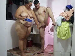 Gorda, Tetona, Pareja, Casero, Enorme, Madres para coger, Hijo, Madrastra