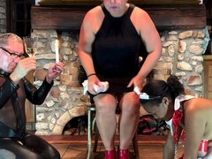 Black ebony, lashing, orgasming