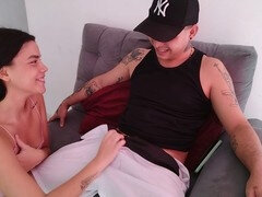 18 años, Pareja, Corrida, Semen en la boca, Indio, Lamidas, Coño, Ruso