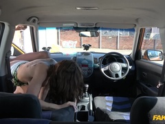 Enthousiasteling, Grote lul, Grote mammen, Auto, Hondjeshouding, Europees, Buiten, Kut duiken