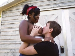 Wohlbeleibte schöne frauen, Grosse titten, Schlampe, Blasen, Hundestellung, Schwarz, Hd, Im freien