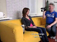 素人, 面接, フェラチオ, 大学生, イく瞬間, ヨーロピアン, オマンコ, ティーン