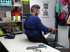 Hammering half Italian thief in the backroom