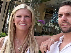 Pijpbeurt, Sperma shot, Sperma in gezicht, Huisvrouw, Geld