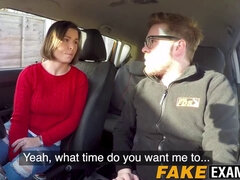 Jamie Ray's massive naturals bounce as she gets pounded hard at driving test