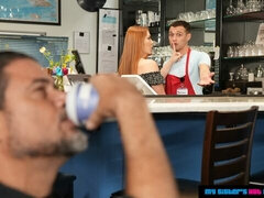 Grosser arsch, Blasen, Hundestellung, Behaart, Pov, Rotschopf, Jungendliche (18+), Titten