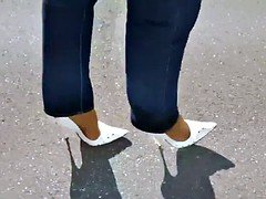 Fetish, Foot fetish, Heels, Jeans, Milf, Nylon, Stockings