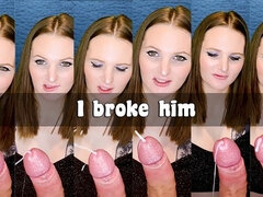 Leie, Grosser schwanz, Spermaladung, Domination, Weibliche domination, Handjob, Orgasmus, Pov