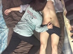 Bezaubernd, Leie, Asiatisch, Blasen, Freundin, Selbstgemacht, Japanische massage, Titten