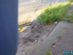 Skinny Russian Ara Mix bus stop pickup