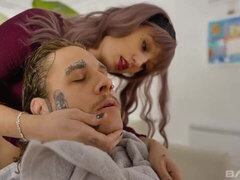 デカ尻, デカチン, フェラチオ, バック, お金, 自然山雀, ティーン, オッパイの