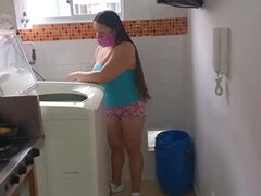 Horny Wife Flashes Massive Cameltoe to Kinky Brother-in-Law in Medellin, Colombia