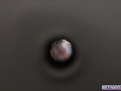 Asian, Big cock, Blonde, Cumshot, Deepthroat, Natural tits, Teen, Threesome