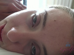 Blondine, Blasen, Besamung, Freundin, Handjob, Pov, Titten, Nass