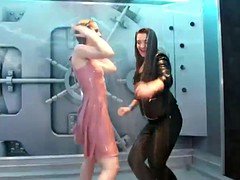 美女, ダンス, 面白, レズビアン, ソフトコア