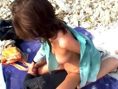 Anal, Beso negro, Playa, Mamada, Al aire libre, Puta