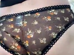 Leie, Crossdresser, Süss, Lingerie, Höschen, Pov, Dürr, Solo