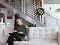 美女, ブロンド, 兄弟, 衣服着たままセックス, 顔射, なめる, 姉妹, 禁句