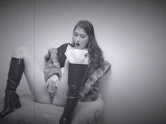 Leie, Stiefel, Selbstgemacht, Masturbation, Retro, Erotischer film, Solo, Vintage