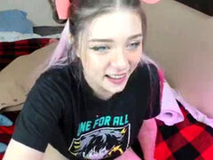 Leie, Blasen, Süss, Masturbation, Natürlichen titten, Muschi, Solo, Spielzeuge