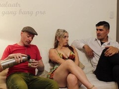 Culo grande, Bukkake, Cornudo, Grupo, Novia, Grupo, Falda, Esposa