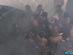 お尻, 黒人, ブロンド, チン, 黒人, グループ, 淫乱熟女, オッパイの