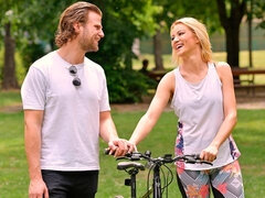 アナル, ブロンド, チン, 手コキする, オナニー, 淫乱熟女, 天然, ガリガリ