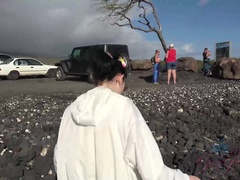 指いじり, 彼女, ヌード, オーガズム, アウトドア, 公共, おもらし, 濡れ