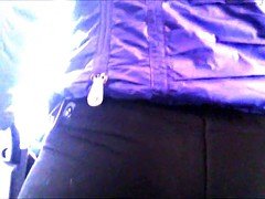 デカ尻, 黒人, バス, ジーンズ, 淫乱熟女, のぞき