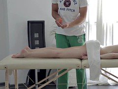 Blonde, Doigter, Hard, Massage, Adolescente, Nénés