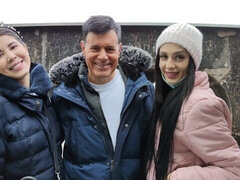 Enthousiasteling, Grote kont, Grote lul, Bruinharig, Ondergoed, Mager, Tiener, Maagd