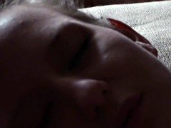 Exquisite girl uses her toy and enjoys it