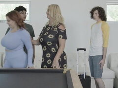 Spicy chubby moms foursome mind-boggling adult clip