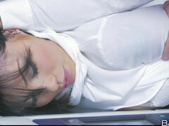 Sucer une bite, Queue, Érotique, Faciale, Bureau, Rugueux, Fessée, Jarretelles