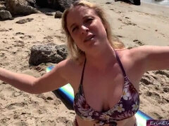 Cheating wife gets creampie from surf instructor