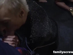 ブロンド, チン, 家族, 淫乱熟女, オージー