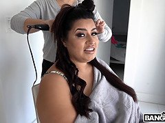 Lil D and BBW Sofia Rose take a wild ride in exclusive behind the scenes video with big naturals and curves