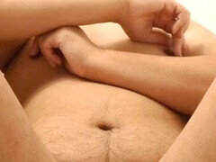 素人, アジア人, 浴室, ぽちゃ, デブ, 毛深い, オナニー, 乳首