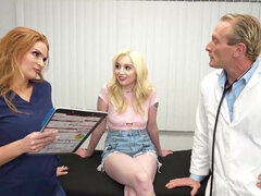 Grosse bite, Blonde, Éjaculation interne, Hard, Maigrichonne, Adolescente, Plan cul à trois