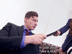 Blowjob, Brunette, European, German, Office, Secretary