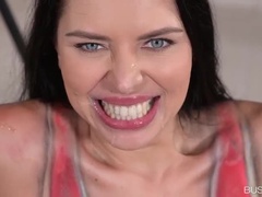 Big Tits MILF Kira Queen Takes BBC Rough Sex & Cum Facial