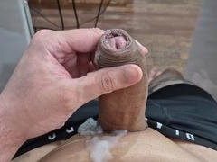 Grote lul, Sperma shot, Homo, Handbeurt, Huisgemaakt, Masturbatie, Tatoeage
