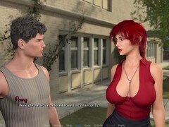 PC gaming action with big boobs in 3DCG