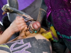 お尻, デカチン, 服従, 指いじり, ゴス, Hd, 怪物, ペニスバンド