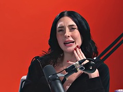 Tussi, Grosse titten, Erotisch, Masturbation, Öl, Muschi, Tätowierung, Vibrator