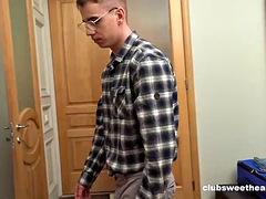 デカチン, デカパイ, フェラチオ, カワイイ, ハードコア, なめる, 剃毛, 三人